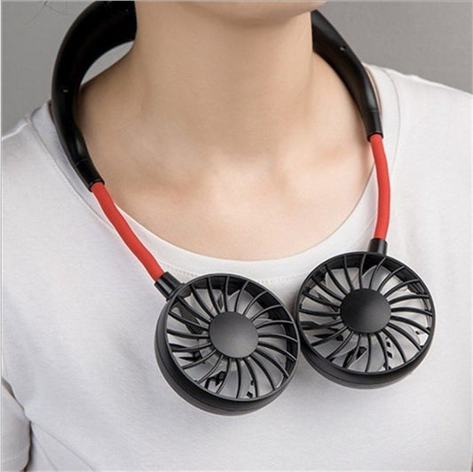 Rechargeable Dual Head Neck Fan